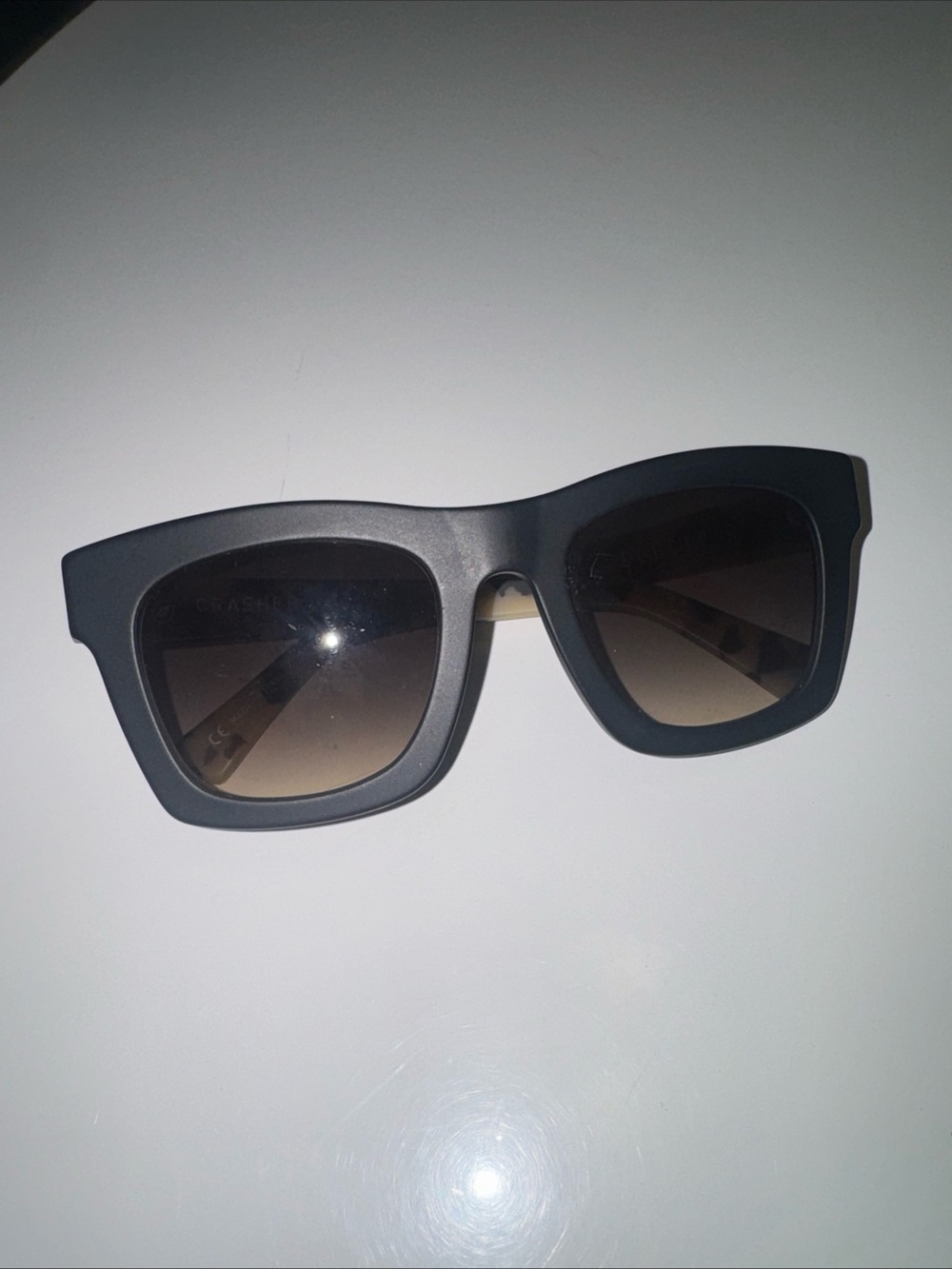 Electric Crasher Sunglasses Womens Matte Black Tortoise 53 22 45 Italy GUC